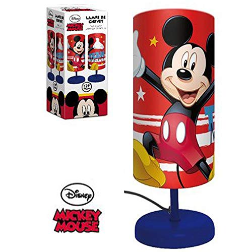 Preisvergleich Produktbild Nachttischlampe Zylinder DISNEY MICKEY Maus Kind Zimmer Blau - LR2298