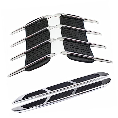 Unomor Decorative Vent Sticker Car Outlet Paste Abs Material Car Hood Air Inlet Decoration