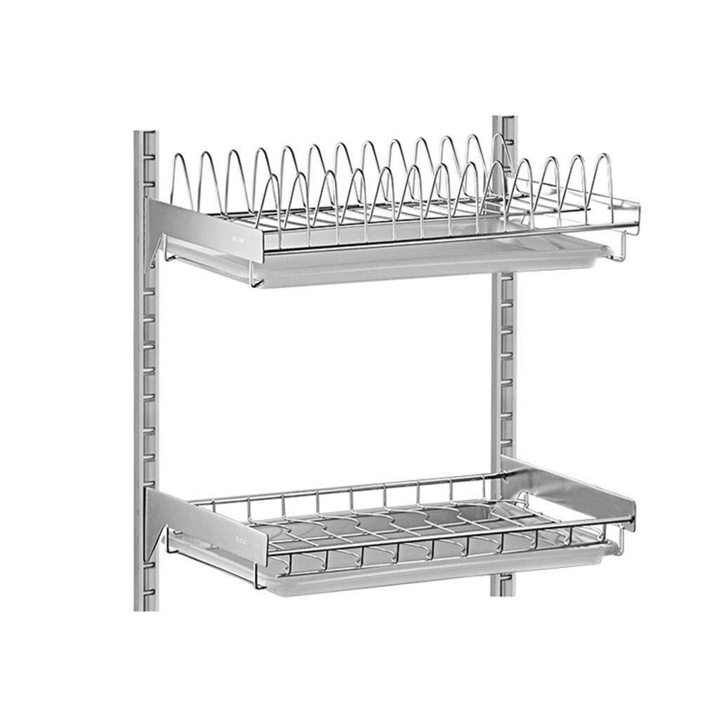 MYUYEE Dish Drainer Rack Dish Drying Rack Kitchen Dish Drainer Rack Shelf Dish Drainer Rack Wall Mounted Kitchen Racks Drain Rack Spice Rack Chopsticks Plate Tableware Storag