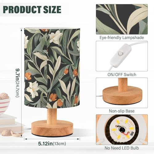 Lámpara de mesa William Morris Wild Floral LED miniatura 3