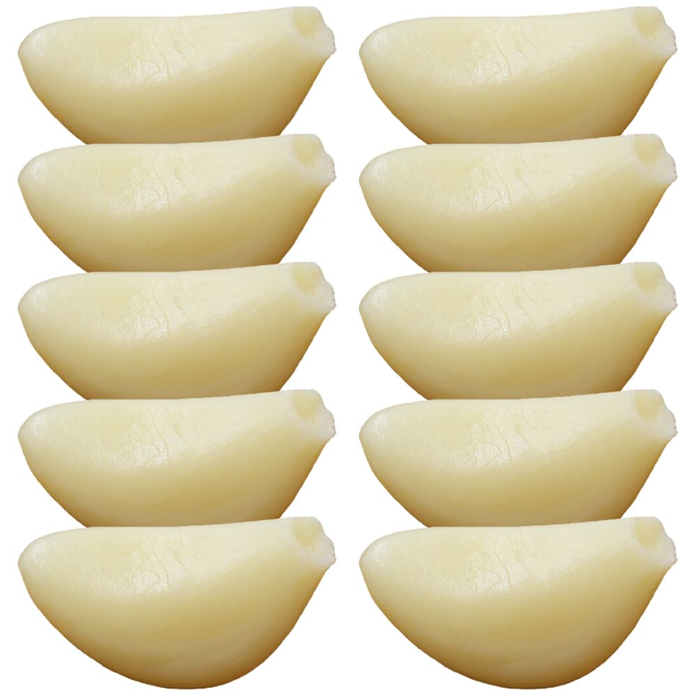 IMIKEYA Fake Meat 10pcs Artificial Garlic Kitchen Decor Fake Vegetables Realistic Garlic Cloves Model Artificial Vegetable Model Simulated Vegetable Fake Vegetable Model PVC Food Plant