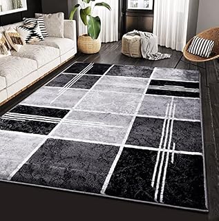 Large Area Rugs for Bedroom - Decorative Distressed Abstract Design Medium Pile Rug Carpet Mat for Living Room Hallway Hall (200 x 290 cm Purple)