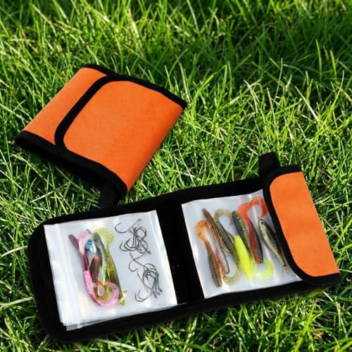 Sunnymove JIH-Sunnymove-3689 2 Pack Funda para Cañas de Pescar 20 Bolsillos Naranja miniatura 5