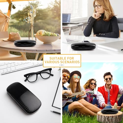 Image of Hard Shell Sunglasses Case, Portable Aluminum Alloy Glasses Case Protective Eyeglasses Cases for Men Women