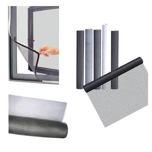 Fliegengitter-Set, Gitternetz 4m, Magnetband SK Typ A + B 1,5mm x 12,7mm je 10m, Gittermaterial:Fiberglas
