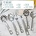 Darware Complete Serving Set (6-Piece, Silver); w/Pasta Server, Fork, Slotted Spoon, Ladle, & Cake/Casserole Server