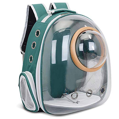 ESSEASON Pet Cat Backpack Bubble, Transparent Space Capsule Dog Carrier Bag Cats Puppy Astronaut Travel Carry Handbag Outdoor Transparent Pet Cat Bag Portable Pet Supplies Cover