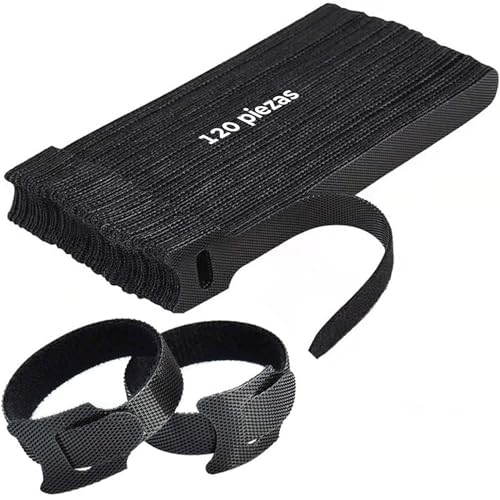 La mejor comparación de Cables para comprar online. 44 MOCOFLY 120 PCS Cinchos de Tela Ajustables, Organizador de Cables, Sinchos Reutilizables, Bridas para Cables, Sujeta Cables, Cable Organizer Management, Ordenador de Cables Pared...
