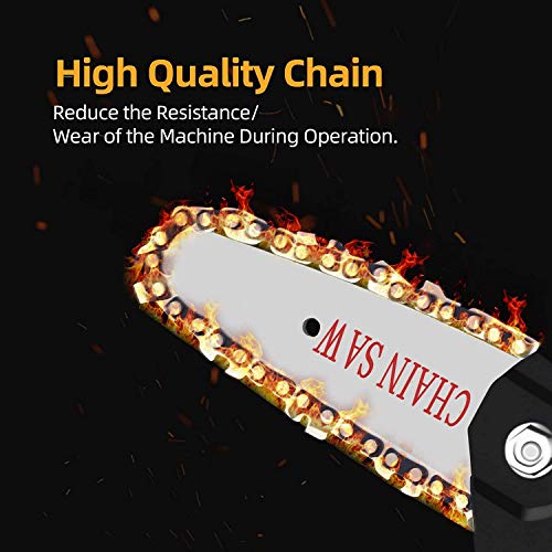 4 Inch Mini Chainsaw Chain , Chainsaw Blade for 4 Inch Mini Chainsaw Cordless Electric Handheld Rechargeable Battery Chainsaw