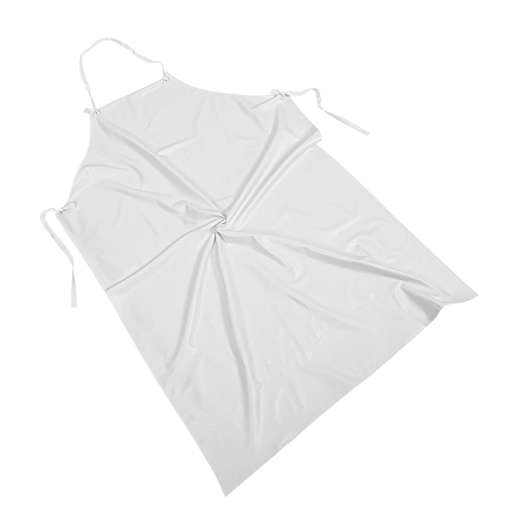BUGUUYO Apron Cooking Clothes Protector White Work Thicken PVC Tool