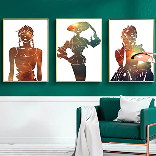 Toile de peinture femme abstraite haute définition - Art mural salon 70x100