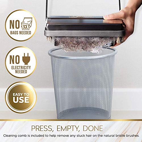 Image of Fuller Brush 17073 Electrostatic Carpet & Floor Sweeper - 9 inch Cleaning Path - Lightweight - Ideal for Crumby Messes - Works On Carpets & Hard Floor Surfaces - Peach