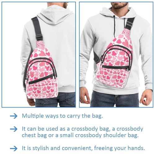 Bolsa de pecho cómoda e impermeable para proteger tus pertenencias con estilo rosa 2