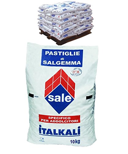 BANCALE DI SALE 80 SACCHI DI PASTIGLIE DI SALGEMMA PER ADDOLCITORI ACQUA, SACCHI DA 10 KG (800 KG)