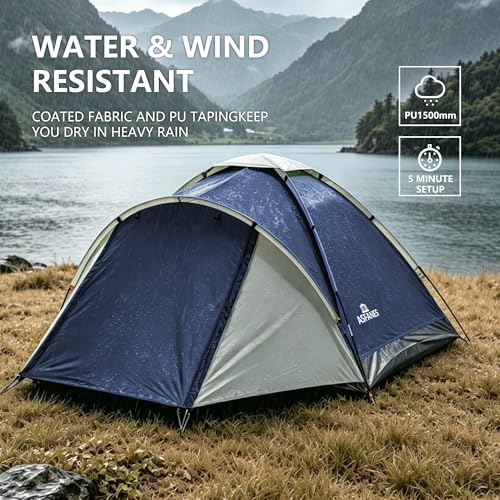 Carpa para camping ASFANES, 1-2 personas, impermeable miniatura 4