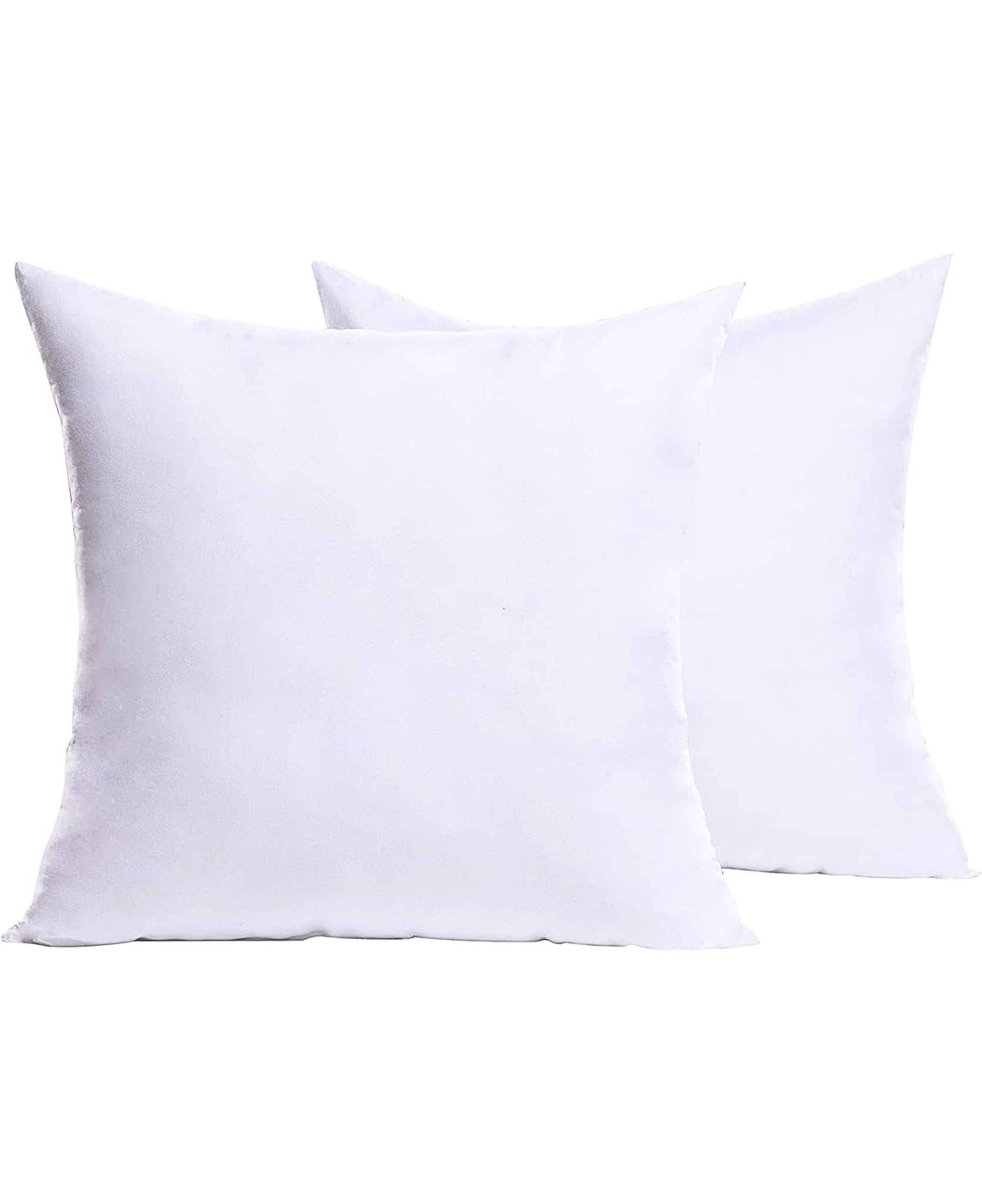 Euro Throw Pillows Insert (Pack of 2, White) 26 x 26 Inches (Suitable for 25-27 pillowcase.), Bed Pillows for Sleeping European Size, Bed and Couch Pillows, Decorative Pillows