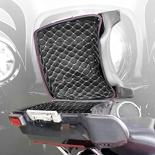 Forros de Alforjas No Estirados + Forros King Tour Pack Hilo Blanco para Harley Touring Electra Road King Street Glide Ultra Limited 2014-2023 miniatura 6