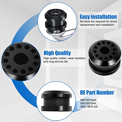 Blackhorse-Racing Transfer Case Shifter Linkage Bushing Grommet 68078974Aa 68078975Aa Transfer Case Control Lever Bushing Compatible With 02 10 Dodge Ram 1500 2500 3500 4X4 Pack Of 2 #TOP2