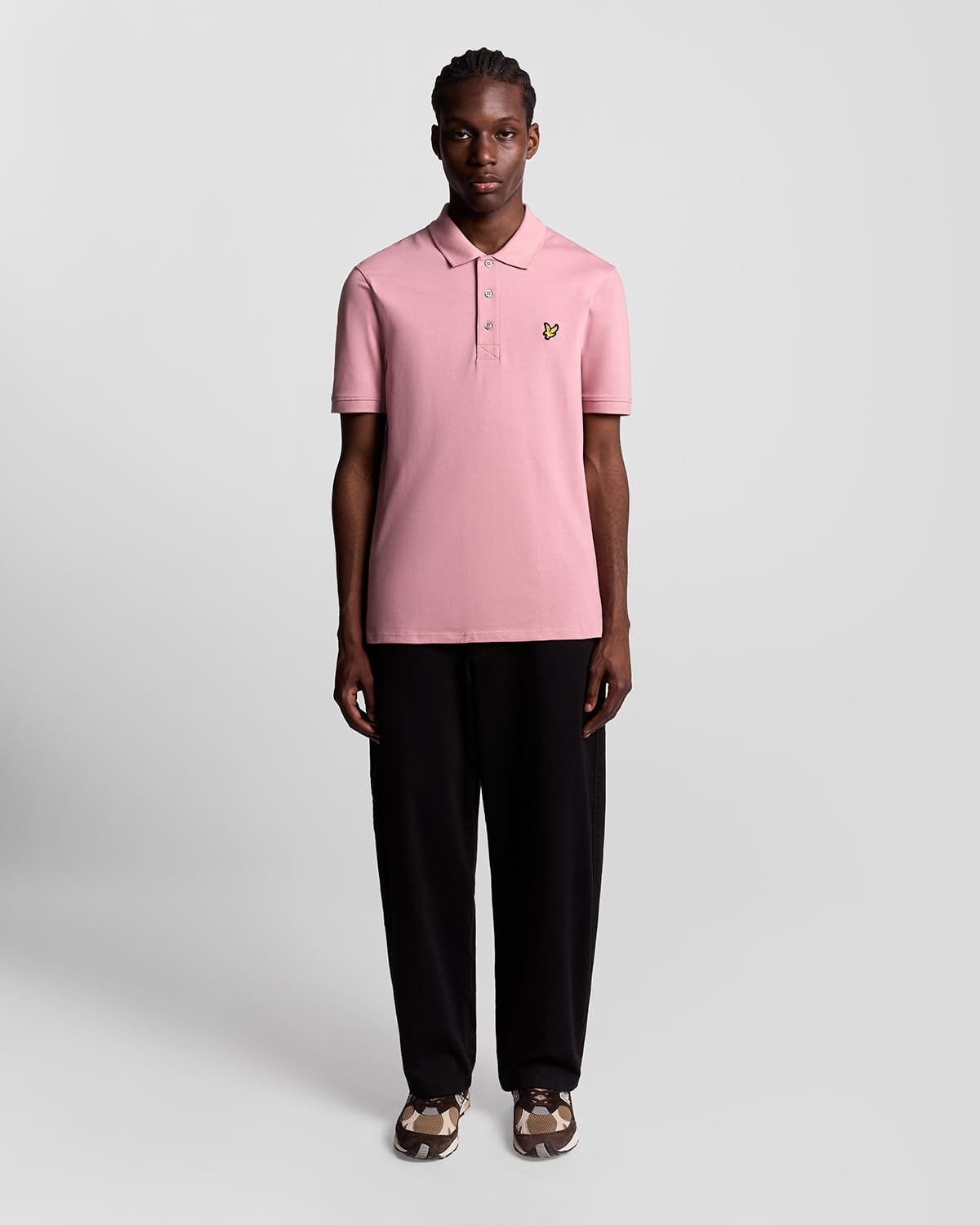 Lyle & Scott SS - Polo liso, X871 Garden Rose, S