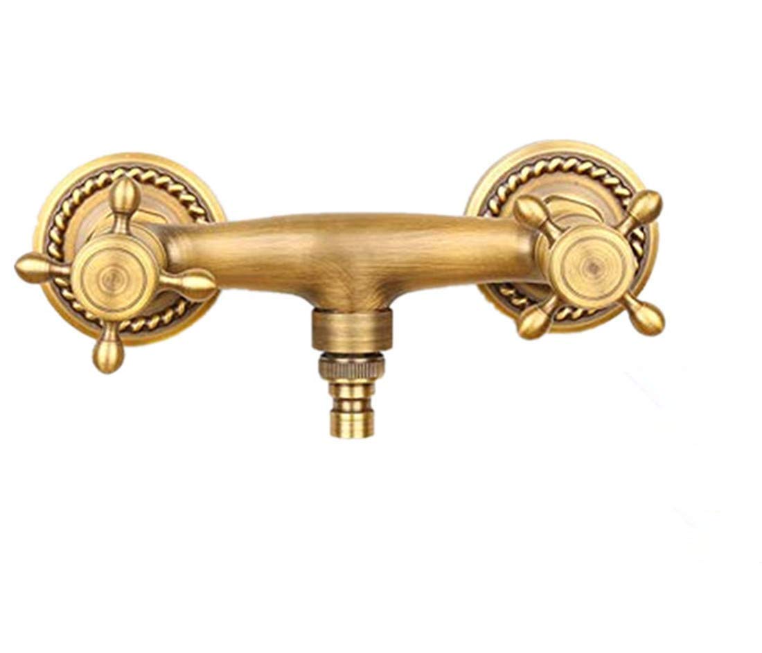 Outdoor Garden tap, 1/2" Garden tap, Washing Machine Faucet, Wall Mounted Solid Brass Mixer Tap, Well Engineered Product 1/2 inch Robust Outdoor tap, Antique Brass Finish