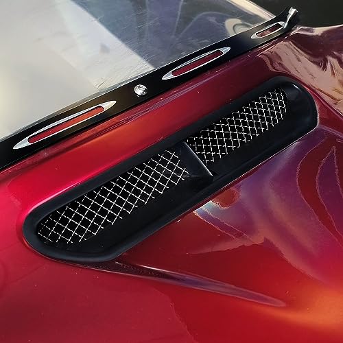 Image of Motorcycle Mesh Fairing Intake Vent Screen Grill Cover Fit for Harley Touring Electra Glide Street Glide Tri Glide Ultra Classic 2014-2023 (Chrome-B)