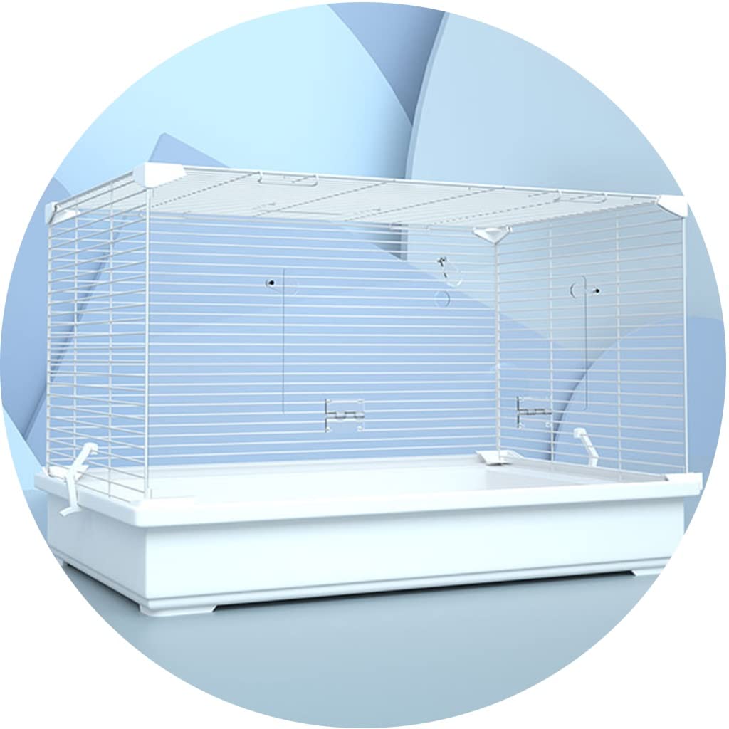 Jaula Grande para hámster, Multicolor Opcional, casa para hámster Desmontable, Jaula para Mascotas de Hierro a Prueba de mordeduras, Jaula Transpirable para Animales pequeños (Blanco)