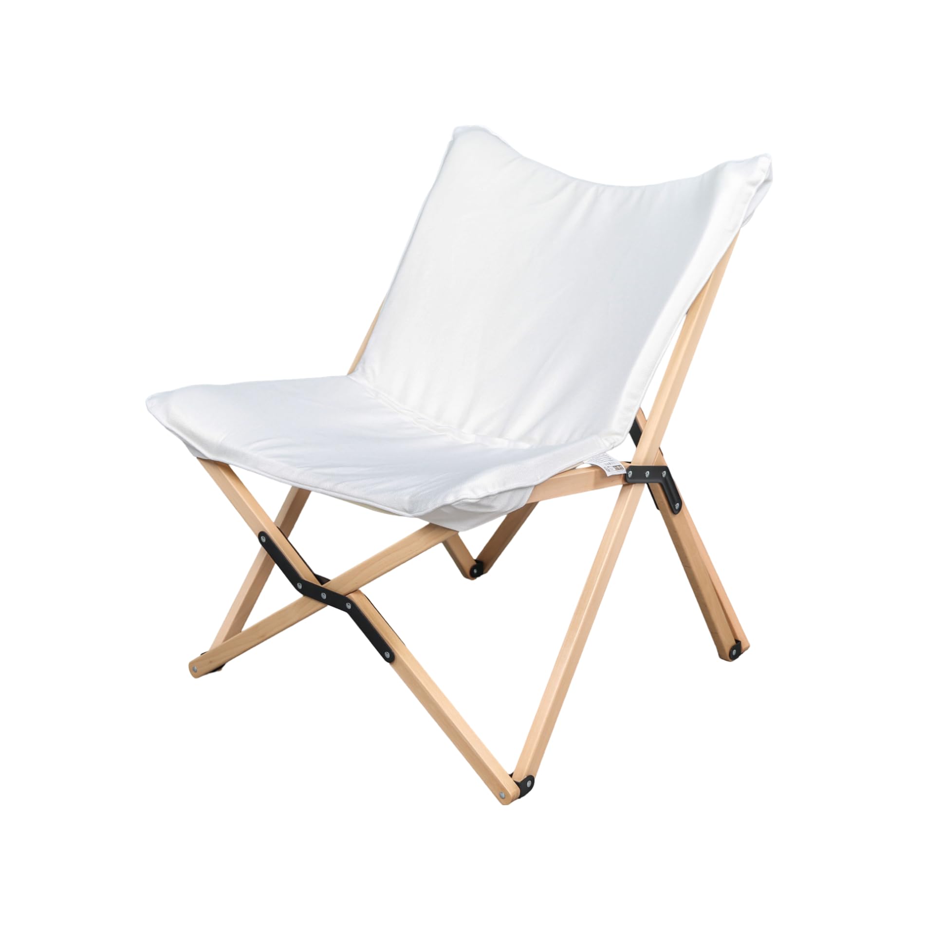 Rebecca Mobili Poltrona da Regista, Seggiola da Esterno, Marrone Bianco, Legno Poliestere, Sedia Pieghevole, con Sacca per Trasporto, per Giardino Camping - Misure HxLxP: 84 x 69 x 74 cm - Art. RE7184