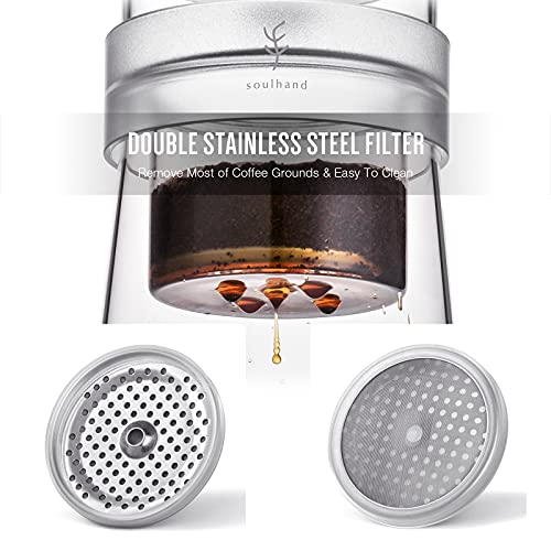 Soulhand Ice Drip Coffee Maker 10oz - Cold Brew Coffee Dripper Slow Cold Drip Iced Coffee Concentrate Brewer with… – Bild 4