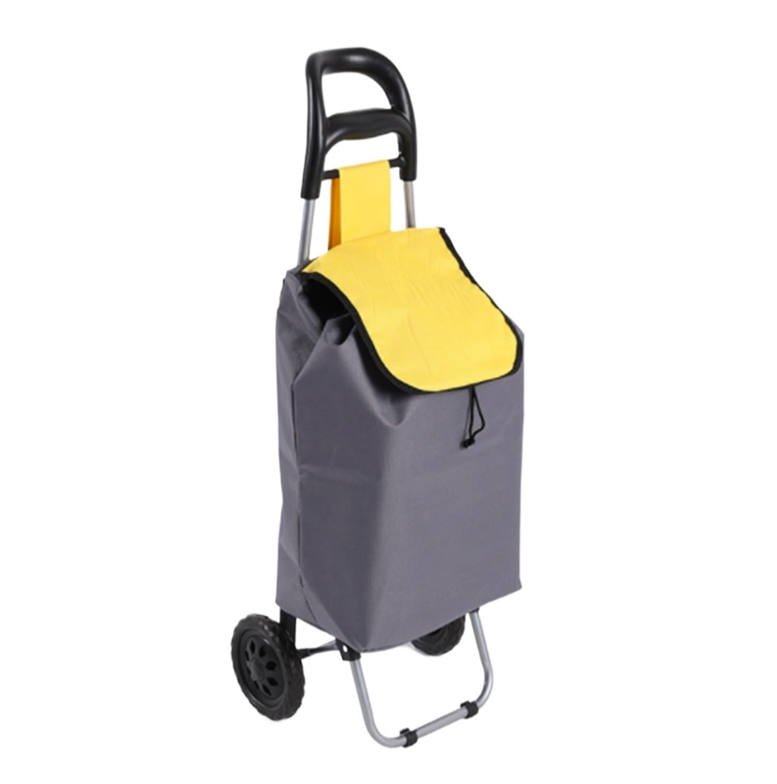 Dannmpx Yellow Shopping Trolley Foldable Shopping Cart Multifunctional Trolley For And Traveling Utility Cart(Yellow)