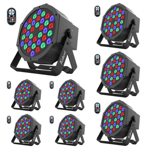 Kebert 36 LED DJ Stage Par Lights 8 Pack
