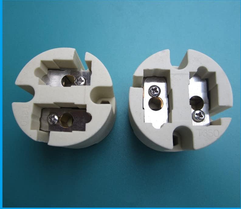 2pcs M-124B-1 G22 Stage Lamp Holder 250V6A White Ceramic Lamp Holder Can be Customized