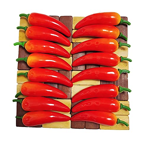 PsajfzZ Artificial Lifelike Small Chili Fake Pepper Vegetable for Home Party Holiday Adornment 45 pcs