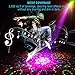 SUNY Stage Party Lights Music Show DJ 128 Combinations Christmas DJ Projector Indoor 5 Lens 3 Color RGB Decoration Light Blue LED Remote Control Stage Lighting Sound Activated Party House Xmas Gifts
