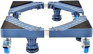 ZHUANYIYI Base de Machine à Laver, Lave-Linge de piédestaux de rondelle réglable Base de laveuse, Rouleau Mobile Dolly pour Trolley de sécheuse et de réfrigérateur (18-26.7inch)