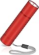 懐中電灯 LED懐中電灯 小型 充電式 アルミ合金素材 800ルーメン 600mAh 3モード Type-C充電 懐中電灯 強力 軽量 コンパクト 作業用 防水 防災 地震 停電 応急処置用品、ハイキング、釣り、キャンプ、アウトドア、夜の散歩、犬の散歩に最適（赤色）