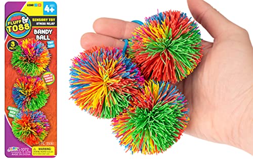JA-RU Mini Stringy Balls for Kids (2-Pack, 3 Stringy Ball Each) Sensory Stress Balls for Kids w/ Rubber Strings. Stress Relief Toy. Party Favors & Goodie Bags Stuffers for Teens. 1072-2s