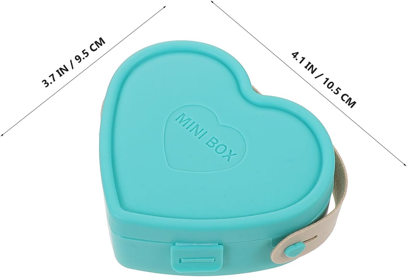 3pcs Portable Jewelry Storage Box Plastic Mini Organizer Cases image 2
