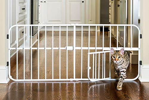 Mini Metal Expandable Pet Door Gate Safety Baby Toddler Dog Cat Small