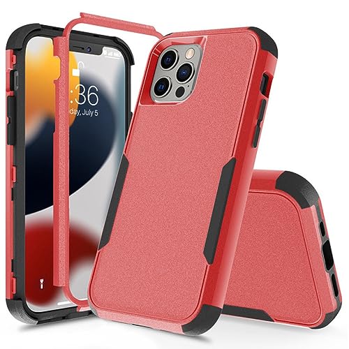 Coque iPhone XR antichoc rouge noire armure 3 couches