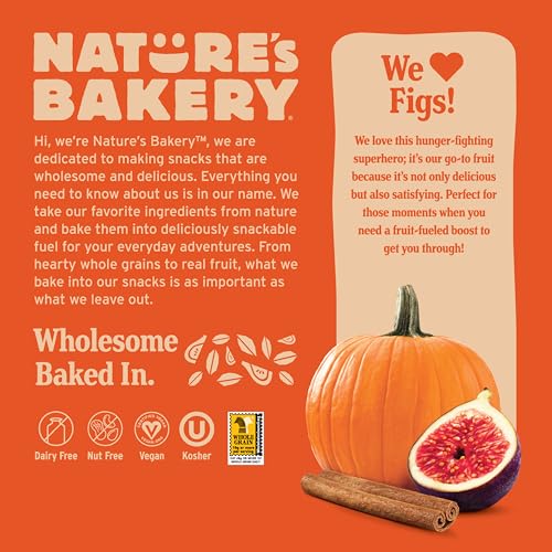 Image of Nature's Bakery Whole Wheat Pumpkin Spice Fig Bars, 2 oz Snack Bars (36 Ct), Plant-Based, Vegan, Non-GMO