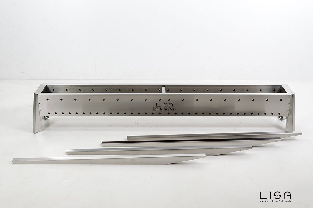 Cuoci Arrosticini a Carbone 150 cm Lisa Luxury Miami 1500