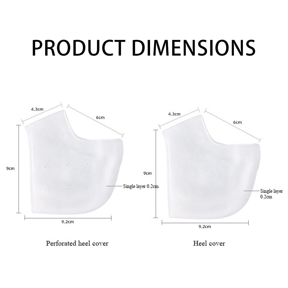 4 almohadillas de silicona para el talón, protección plantillas espolón calcáneo, adecuadas para fascitis plantar, fascitis plantar, espolones calcáneos, tobillos hinchados, alivia