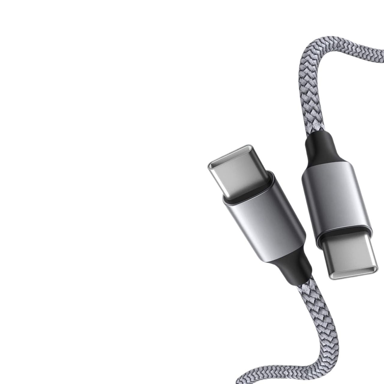 Cable de carga rápida tipo C PD de 60 W, tipo C, 300 cm, 5 m, 8 m, 10 m, cable de datos extensible (gris, 300 cm)