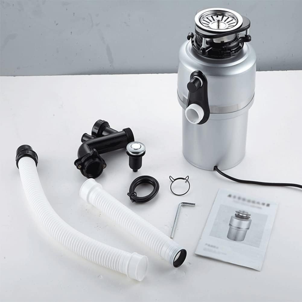 560W Garbage Processor Household Kitchen Waste Processor Sink Food Kitchen Waste Wet Grinder Fully Automatic Multi-Function Stainless Steel for Home Kitchen