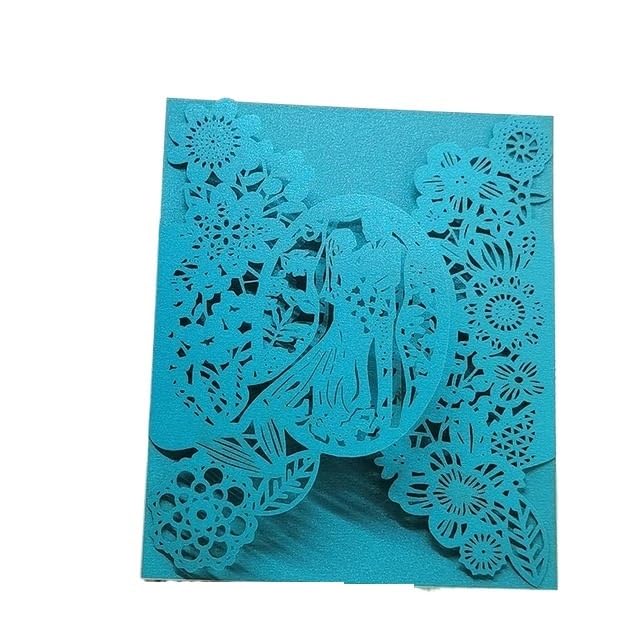 Partecipazioni Matrimonio 25 Pz Inviti for Matrimonio Buste Tascabili Biglietti di Auguri Forniture Anniversario di Matrimonio(Blue Cover,12x18cm)
