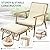 YITAHOME 3 Pieces Conversation Bistro Set with Ottoman, All-Weather Patio Bistro Set with Footrest, Small Patio Conversation Set for Balcony Outside, Outdoor Chairs with Ottomans and Coffee Table