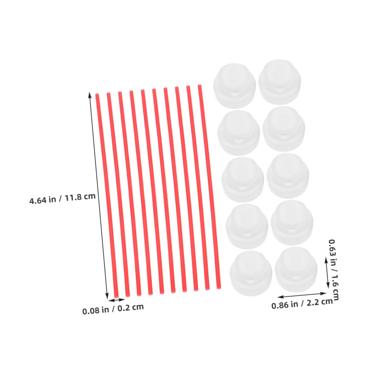 VANZACK 24Sets Spray Can Nozzle Tips High Precision Replacement Straws for Automotive Machinery Maintenance Pressureresistant Extended Access for Deep Areas Compatible