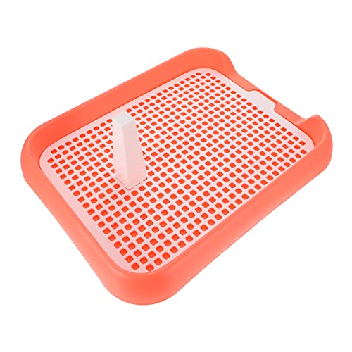 ノーブランド品 犬用トイレ メッシュグリッドプラスチック製 室内用トレーニングトイレ 大型犬 小型犬適用 便利な移動可能デザイン