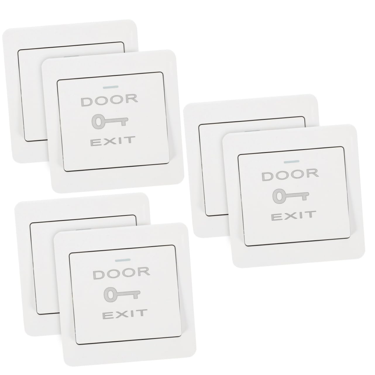 Botón timbres cubrir cubierta con panel de interruptor triple para placas de acceso 8