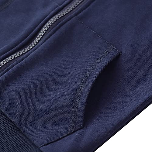 Image of Spring&Gege Boys' Full Zip Sleeveless Hooded Vest Basic Zipper Tank Tops Sweatshirt with Pockets